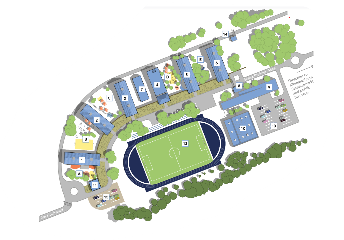 Calcutta International School Campus Map